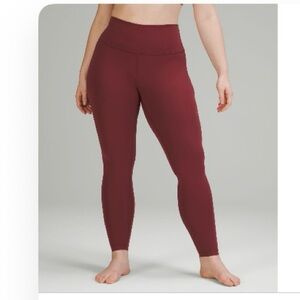 lululemon athletica Burgundy Leggings